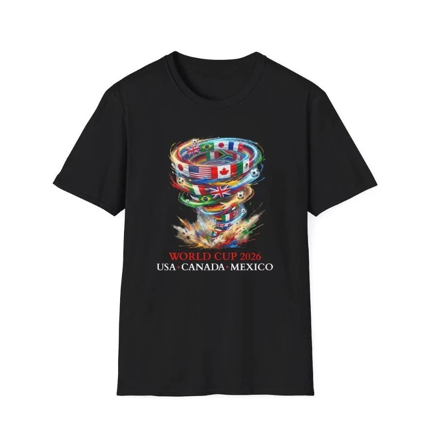 World Cup 2026 , Soccer Flags Graphic Tee, World Cup Shirt Unisex
