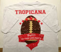 Las Vegas Tropicana Casino Football White Men's XL 50 YARD LINE PARTY Unisex