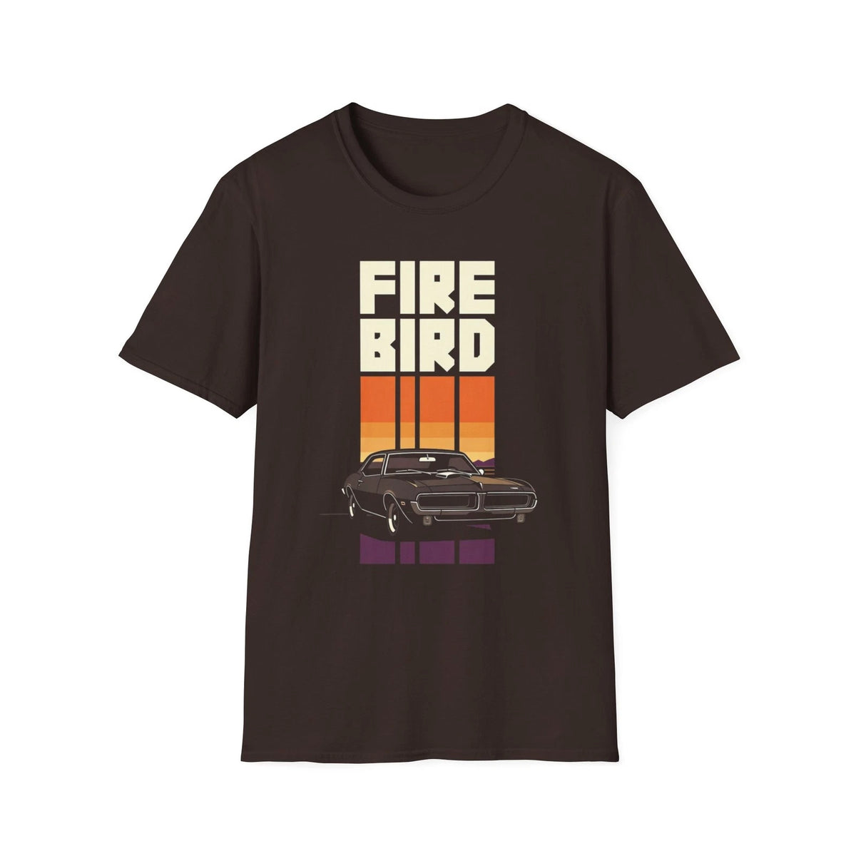 Firebird Retro Sunset Car T-Shirt Classic Muscle Graphic Tee
