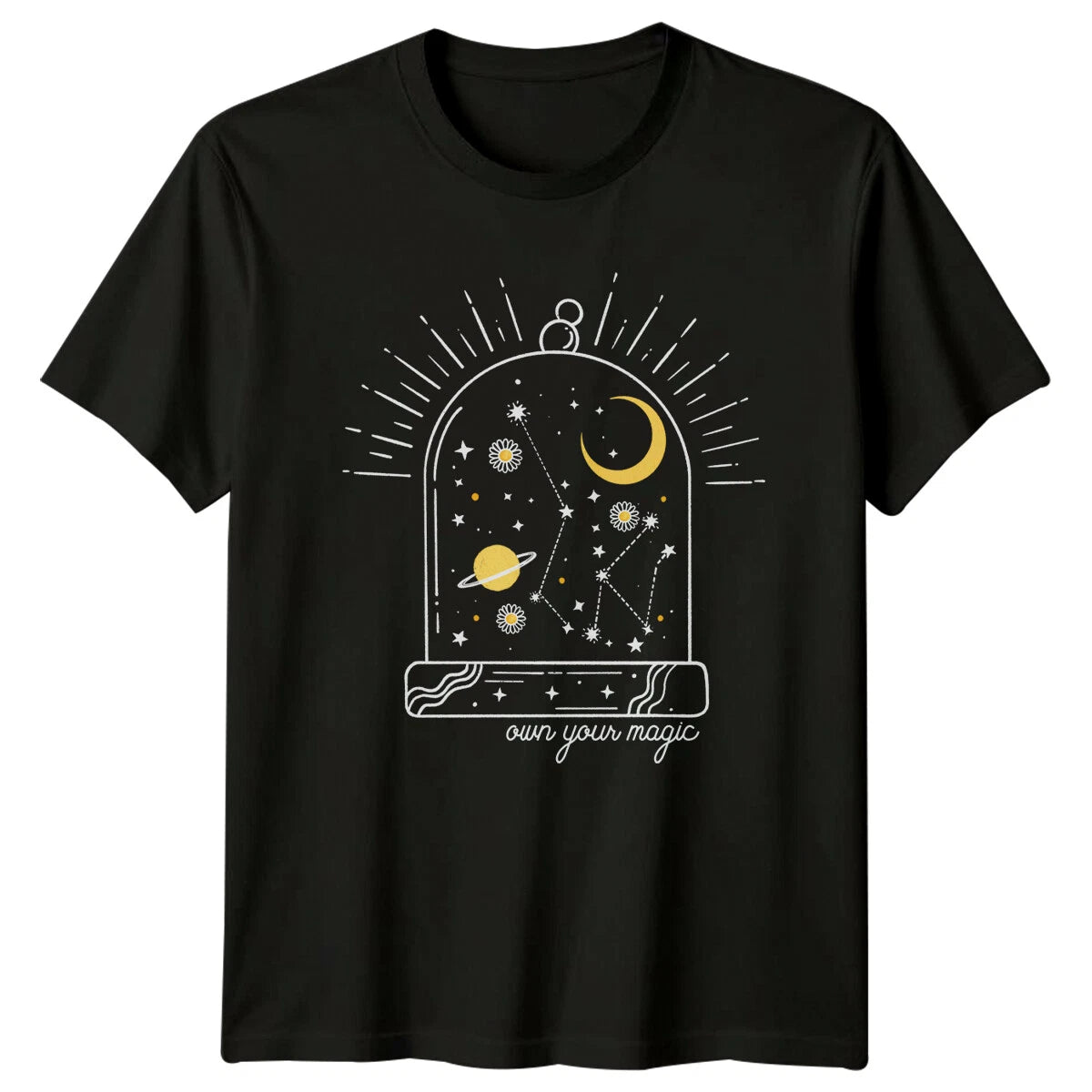 Own Your Magic Celestial T-Shirt, Galaxy, Moon, Stars, Space T-Shirt