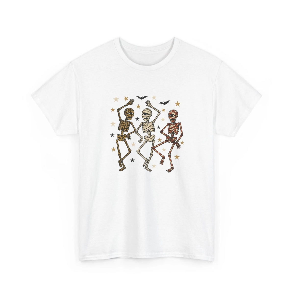 Dancing Bones Shirt Halloween Festivity Gift Women Animated Tee Skeleton
