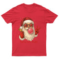 Merry And Bright Santa T-Shirt Unisex Gift Retro Seasonal Funny Xmas Claus
