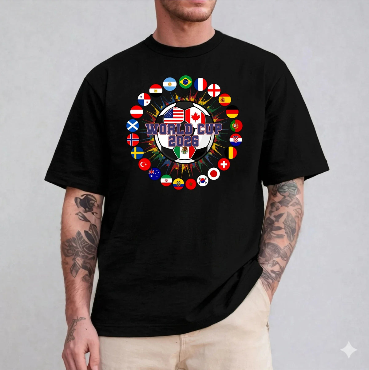 Football World 2026 , All Countries Flags Shirt, Soccer Lovers Gift Unisex