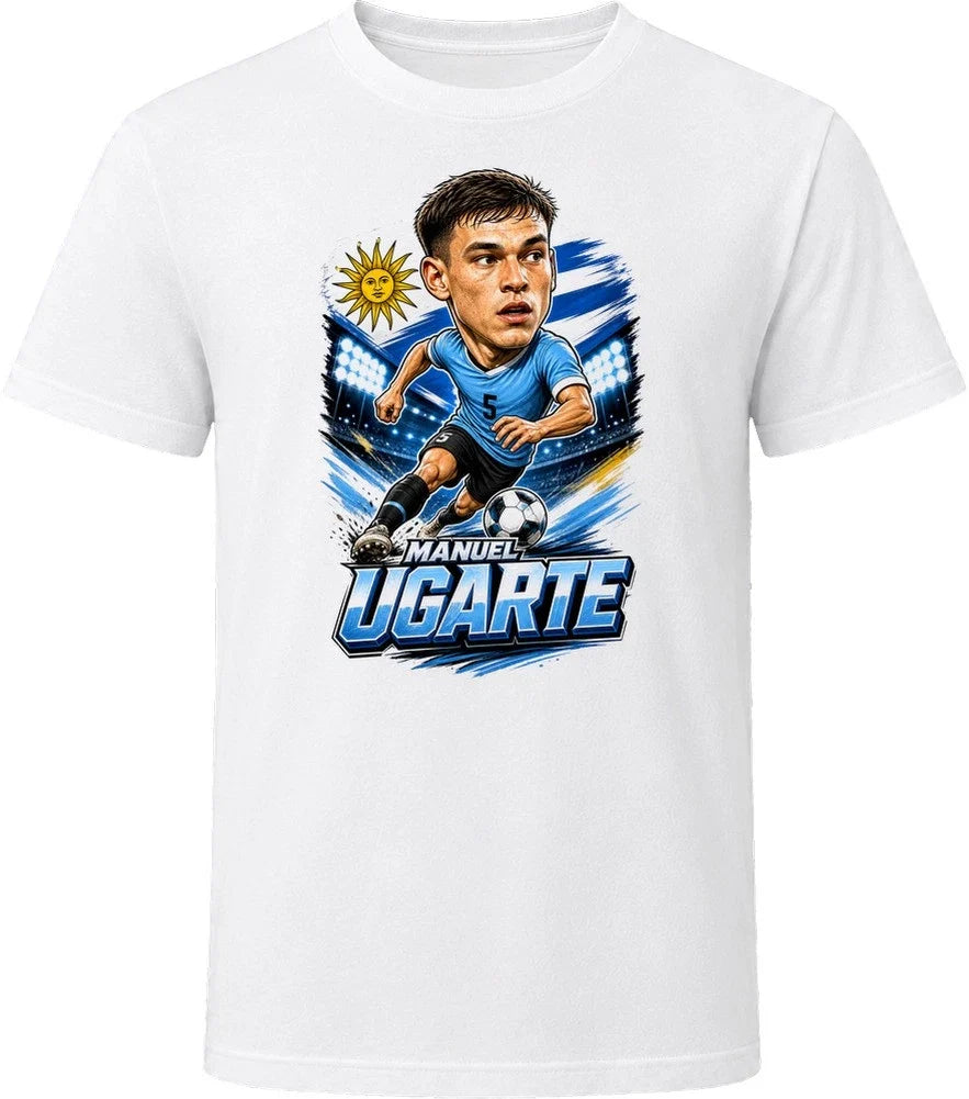 Manuel Ugarte, Uruguay Caricature Soccer 2026 T Shirt Unisex