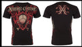 XTREME COUTURE by AFFLICTION Black Red AMAZON Short Sleeve Slim Fit NWT Unisex