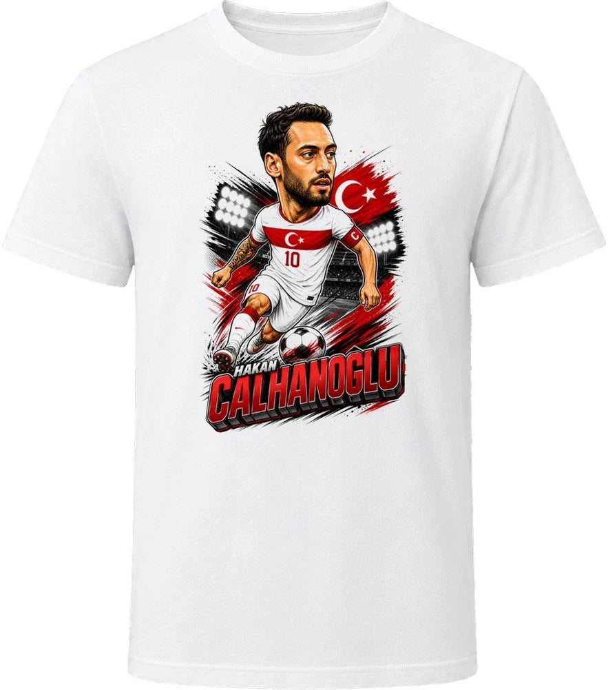Hakan Calhanoglu, Turkey Caricature Soccer 2026 T Shirt Unisex