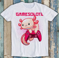 Gamer Axolotl Lover Cute Axolotls Online Gaming Funny Gift Tee T Shirt M1559