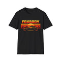 Foxbody Retro Sunset Car T-Shirt Classic Muscle Graphic Pony Car Tee