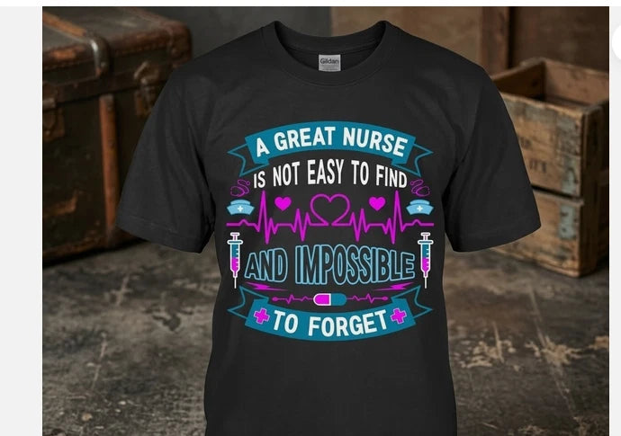 Nurse Registered LPN ER Funny Gift Cotton Tee Graphic Unisex T-shirt.