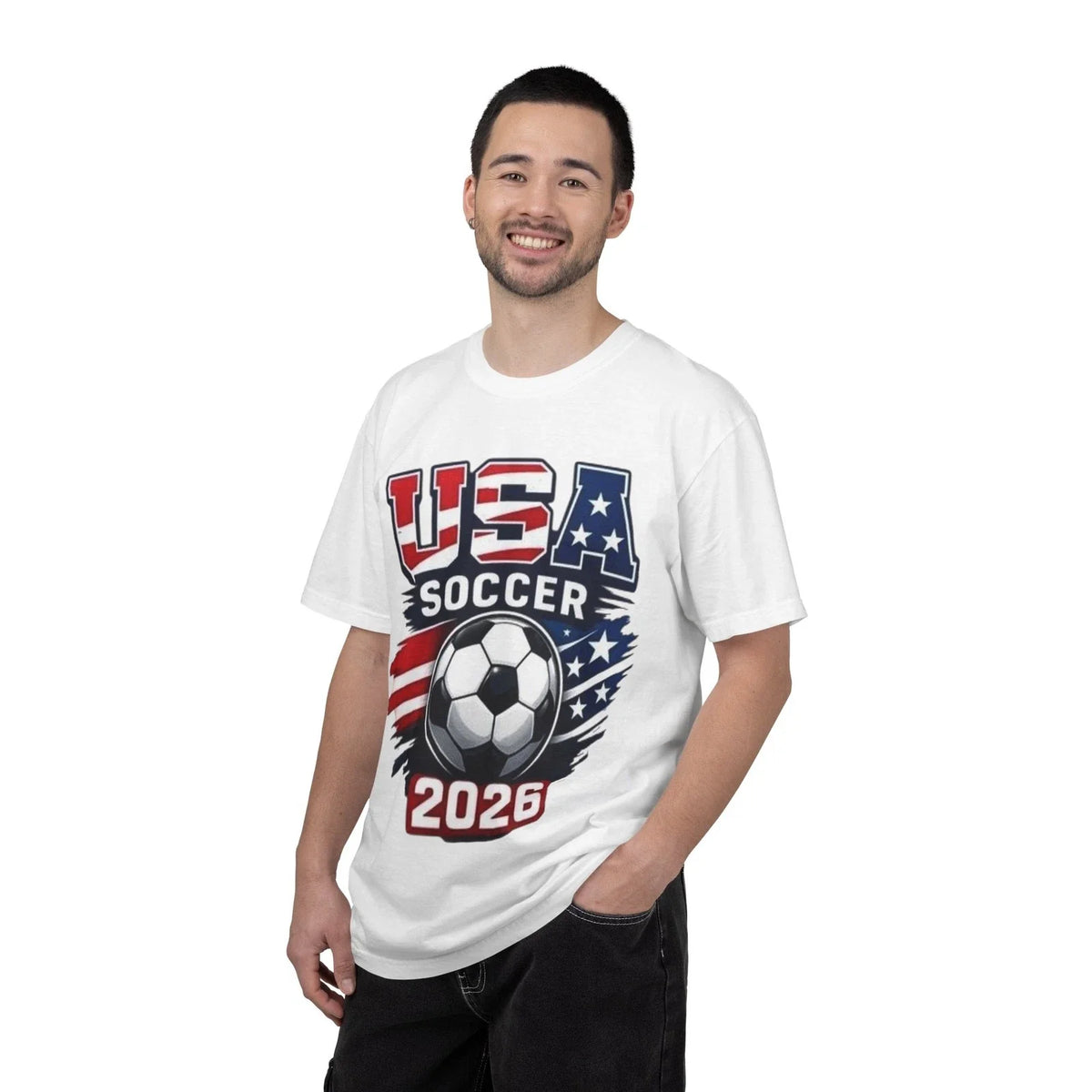 World Cup USA Soccer 2026 | American Flag Soccer Ball Unisex