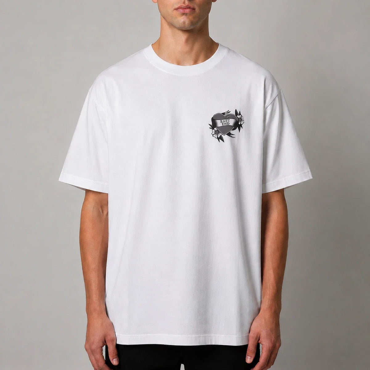 OVO White East End Heart Exclusive Tee Shirt - XL - New Unisex