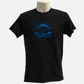 Vintage Mushroom T Shirt Psychedelic Forest Graphic Organic Cotton Unisex Tee