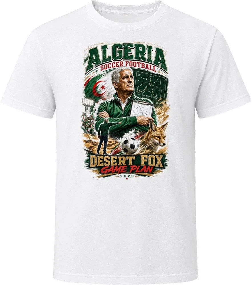 Algeria Soccer Football Coach Desert Fox Game Plan T Shirt Unisex