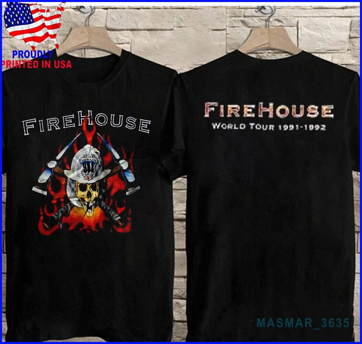 2side Firehouse World Tour 1992 Concert S-5XL Unisex