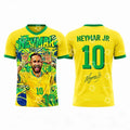 Brazil Football s 2026 WORLD Cup Neymar s Polyester Breathable Unisex