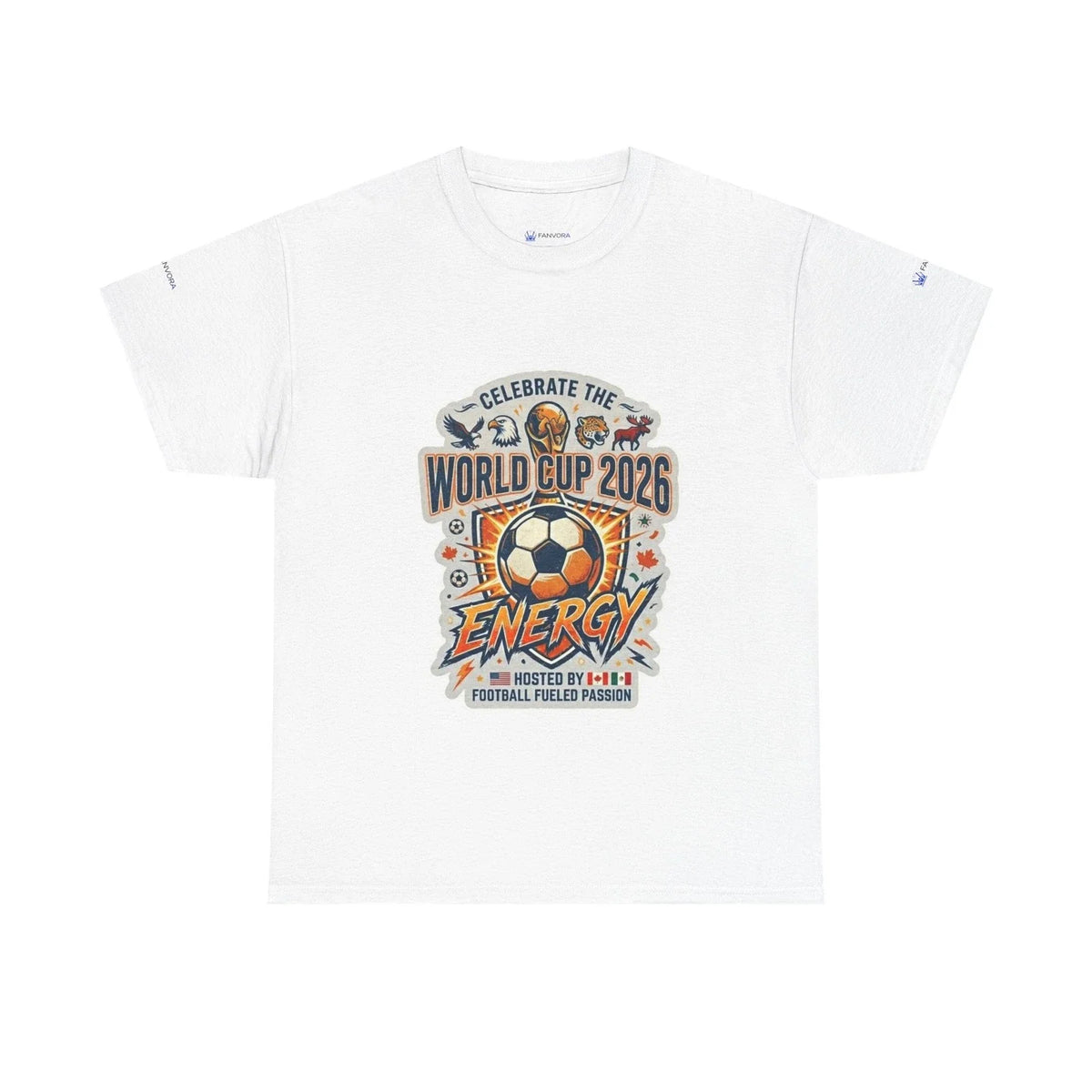 World Cup 2026 Energy Soccer Tee — "EAT SLEEP WATCH REPEAT" Fans Inspired Unisex