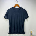 Vintage 80s Sun Faded Blank Black Inside out Shirt Hanes L
