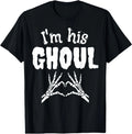 I'm Her Boo I'm His Ghoul Spooky Ghost Halloween Couple T-Shirt