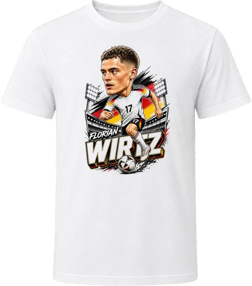 Florian Wirtz, Germany Caricature Soccer 2026 T Shirt Unisex