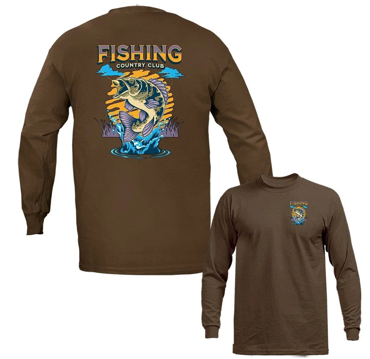 Fishing Club Legends Bass Fishing Outdoor Sports Long Sleeve Unisex