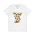 World Cup 2026 Gold Planet V-Neck Tee | Soccer Tournament Shirt Unisex
