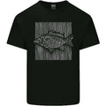 Carp Lines Fishing Fisherman Fish Angling Mens Cotton Tee Top Unisex