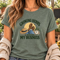 Growing Herbs & Minding My Business T-Shirt: Funny Herb Gardening Design