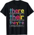 There Their They're English Grammar Teacher Funny Humor Unisex Unisex