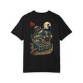 Moonlit Tackle Box Fishing Lures T-Shirt Black Back Print Comfort Colors 1717