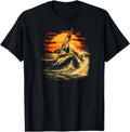 Windsurf Wave Riding at an Ocean Sunset | Retro Sportswear T-Shirt
