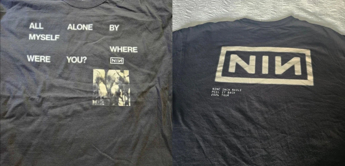 Nine Inch Nail NIN Peel It Back Tour 2026 Lyric Somewhat Damaged S-5XL Unisex