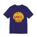 Vintage Distressed Shell Gasoline Logo Tee Shell Graphic T-Shirt Motorsport Gas