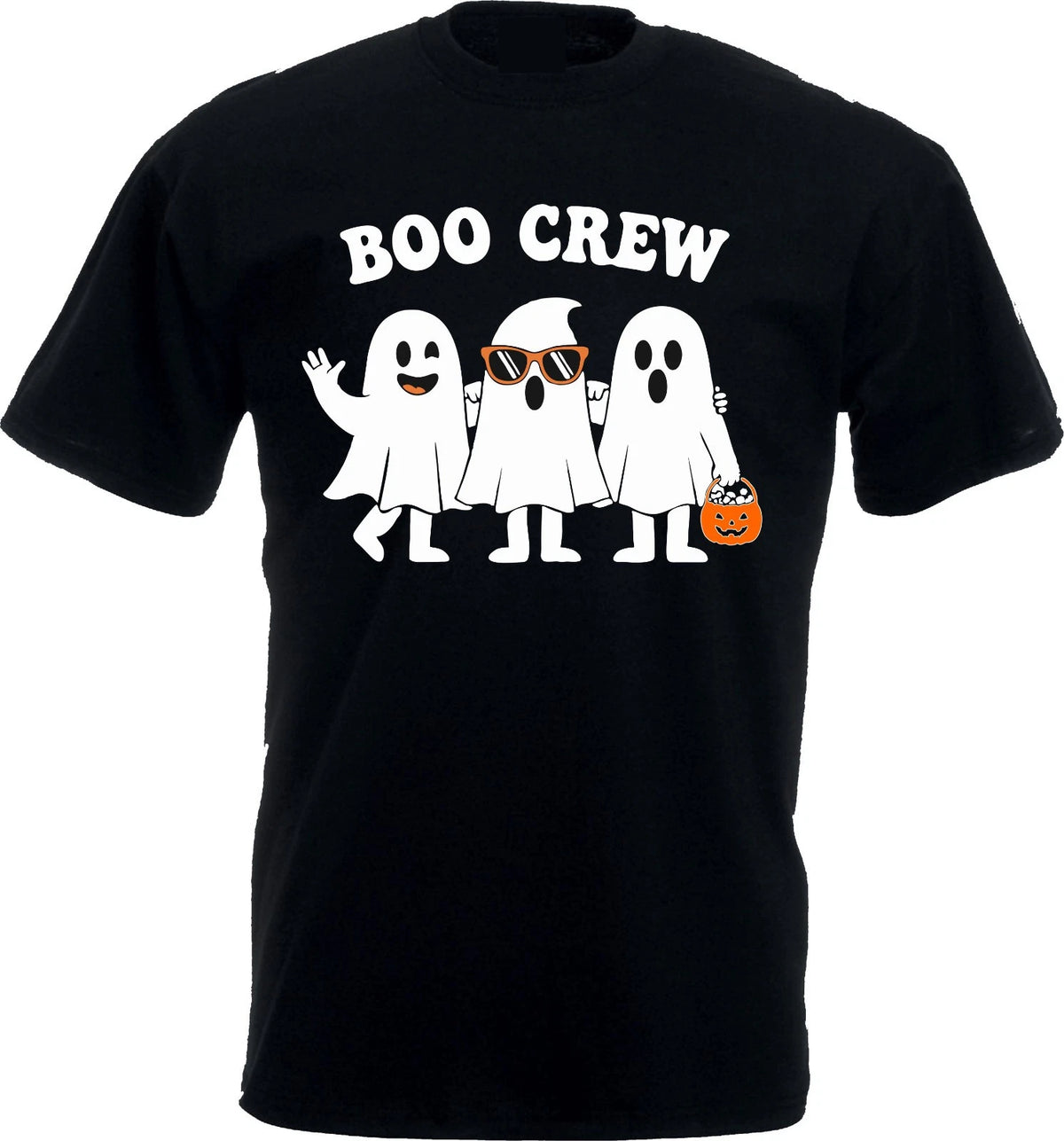 Boo crew Halloween TShrit Unisex Ghost Pumpkin Spooky Horron Top  Costume Tee