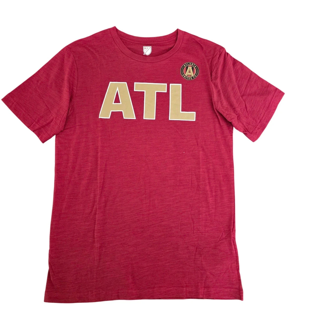 Atlanta United FC MLS TShirt Adult Medium Maroon Gold ATL Soccer Jersey Top NWOT Unisex
