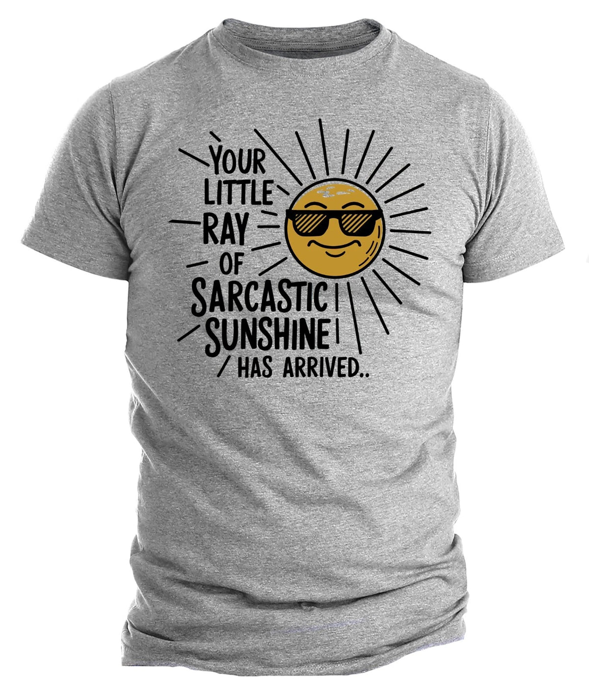 Your Little Ray of Sarcastic Sunshine T-Shirt Funny Graphic Tee Humor Shirt