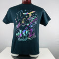 Mushroom Skull Psychedelic Large Glow In Dark T-Shirt Shirt Spencers