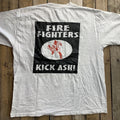 Gildan T-Shirt Men's Heather Grey XL Ultra Cotton Firefighters Graphic Tee