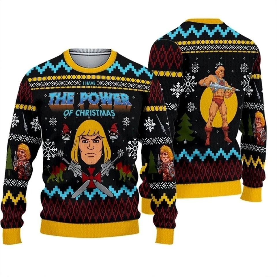 The Good Power of Christmas He-Man Ugly Christmas Sweater, Christmas Gifts
