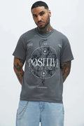 Fashion Nova Mens Positive Mindset Progression Charcoal Shirt New S-3XL Unisex
