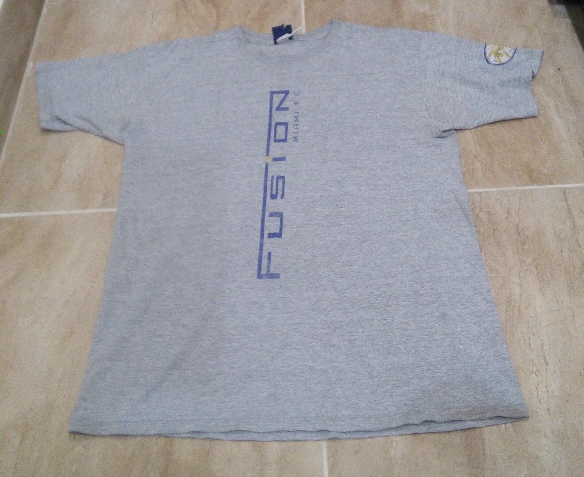 Vintage 90s UMBRO x Fusion Inter Miami FC Shirt Messi Soccer Futbol Gray Sz XL Unisex
