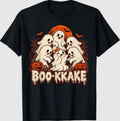Boo-kkake Japanese Ghost Funny Halloween Vintage T-Shirt