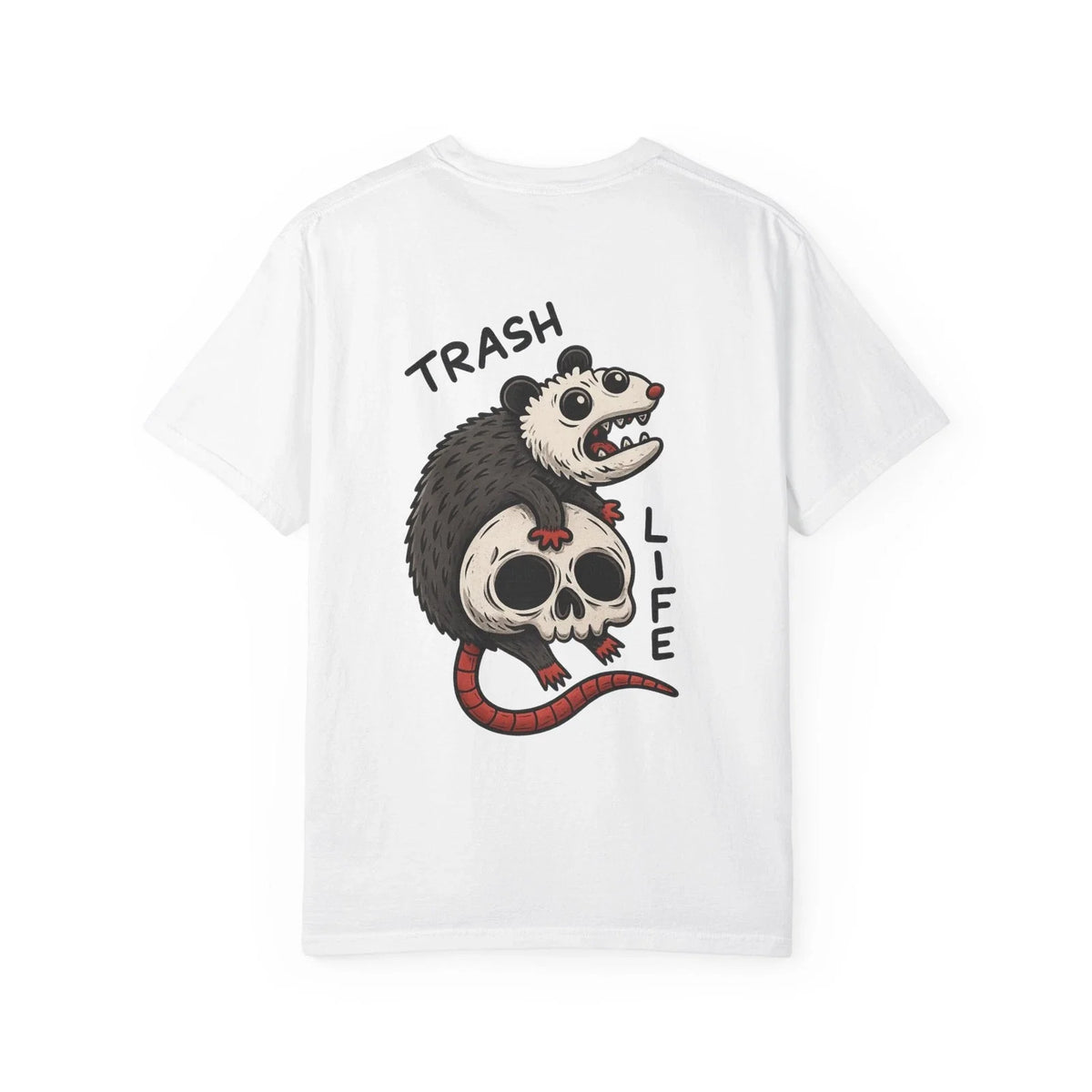 Trash Life Unisex Garment-Dyed , Casual Tee, Unique Graphic Shirt, [...] Unisex
