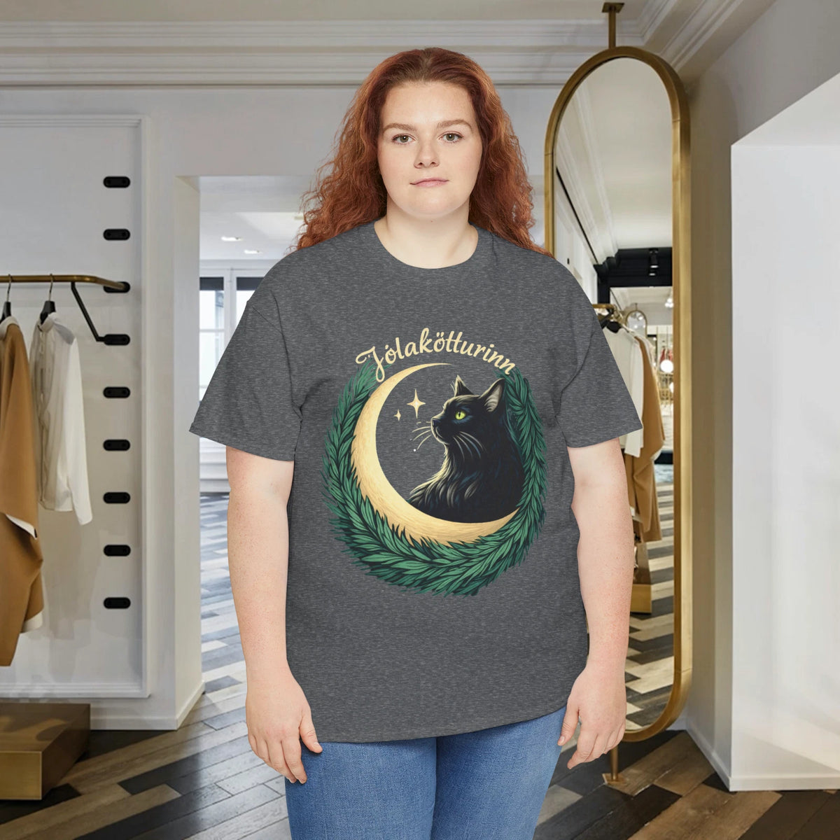 Jolakotturinn Yule Cat Icelandic Folklore Christmas Cat T-Shirt