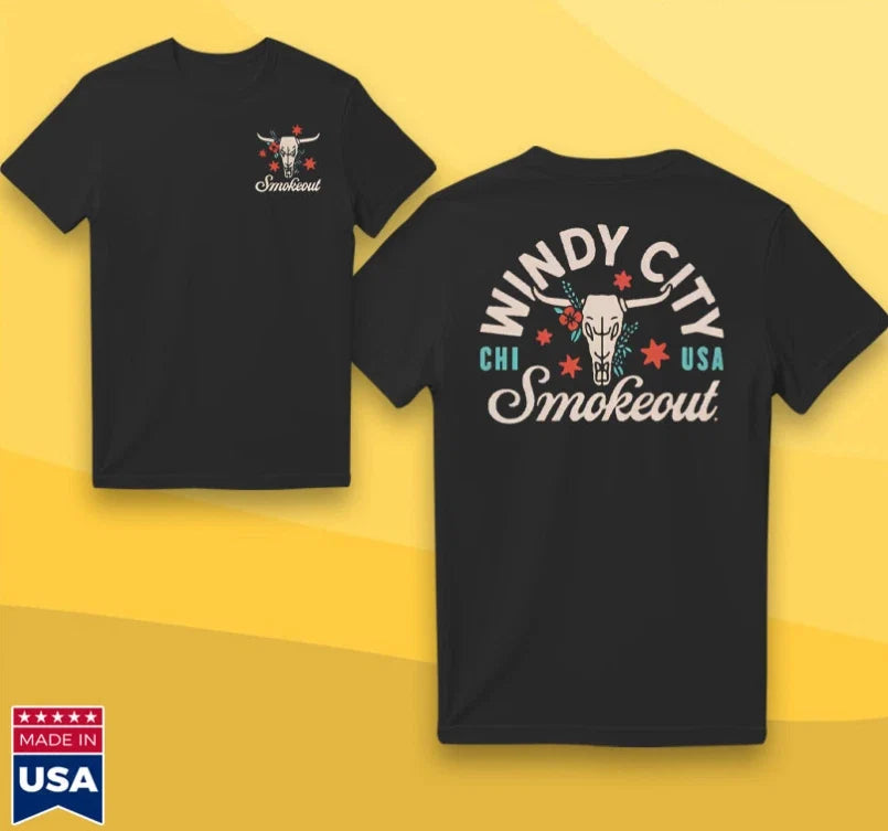 2025 Windy City Smokeout Skull Graphic Festival Unisex