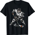 Hockey Skeleton Halloween Halloween Hockey T-Shirt