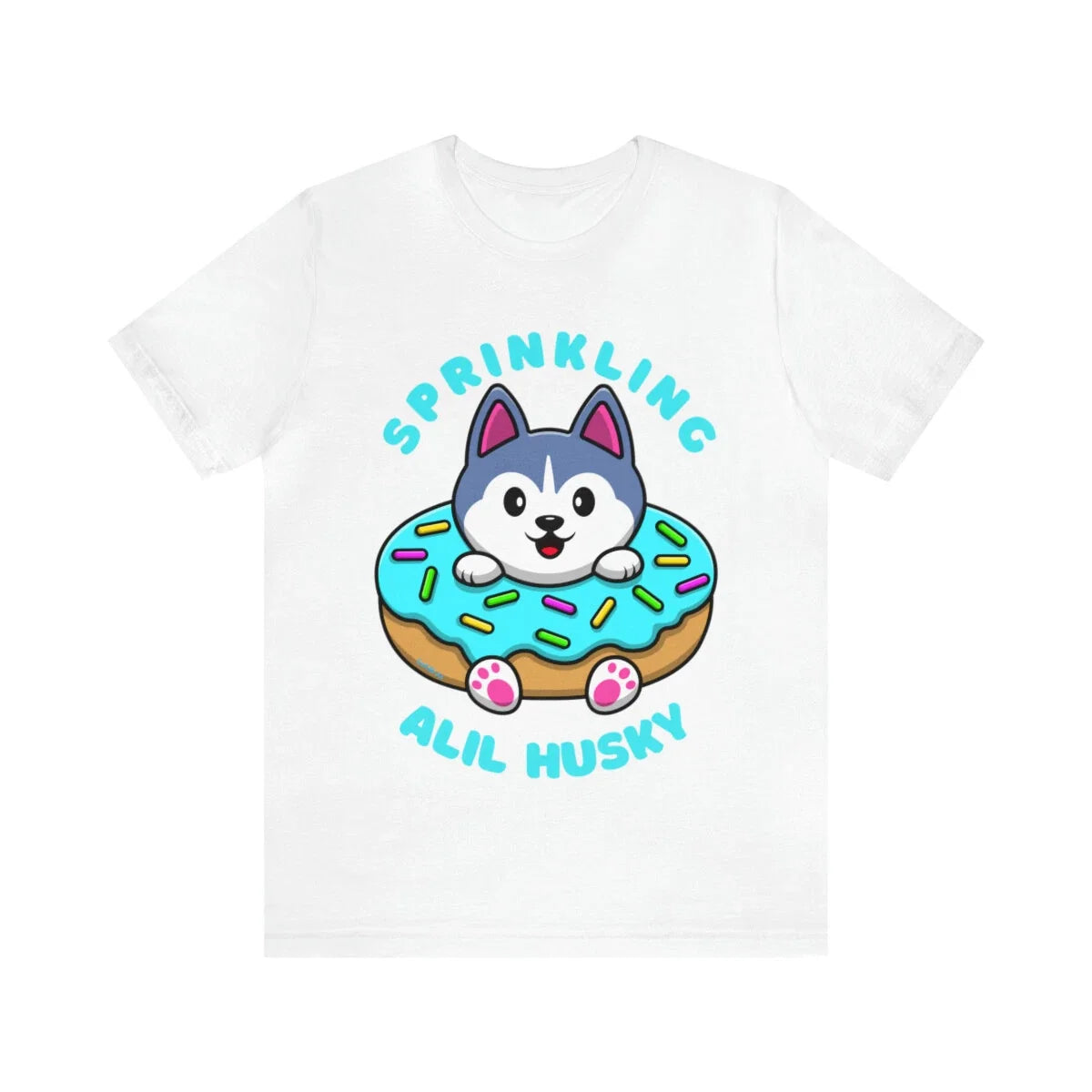 Sprinkling Alil Husky Cute Funny Custom Graphic Design Unisex Jersey Tee Unisex
