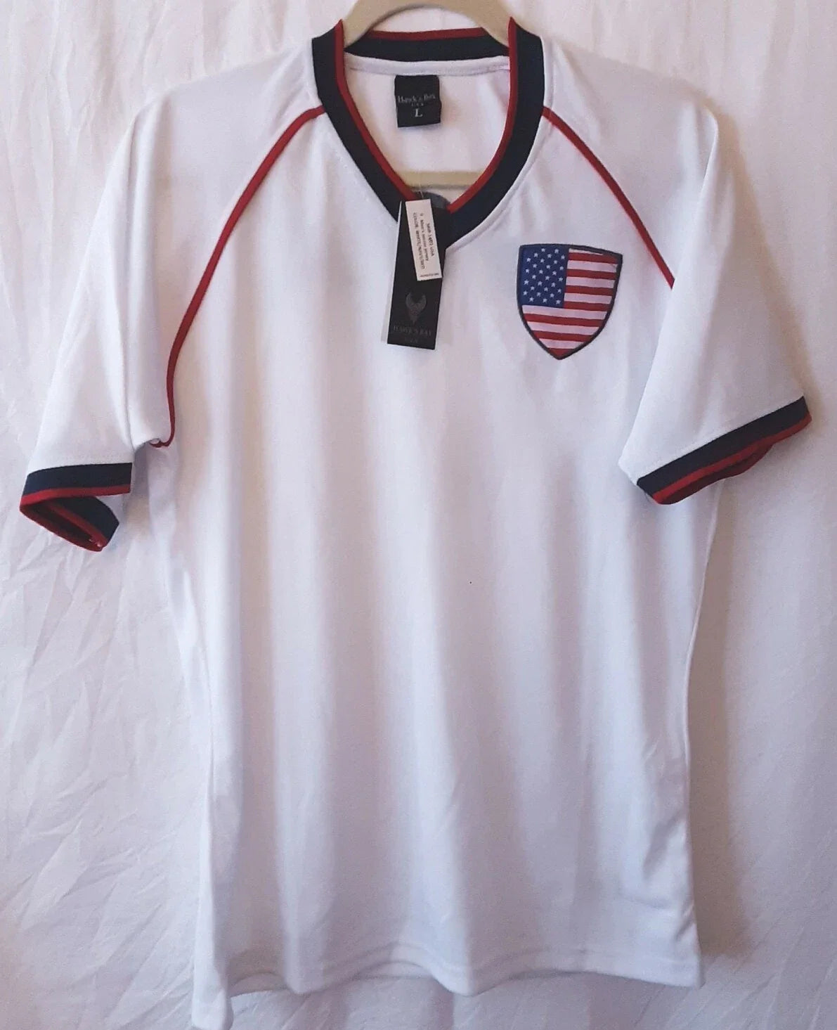 NEW Hawks Bay USA Soccer Fan Football Jersey Size L America C20 Unisex