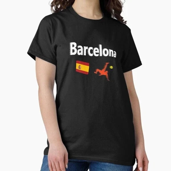 Barcelona, Spain Soccer abstract design Class Made in US/AUS Size S-2XL Unisex