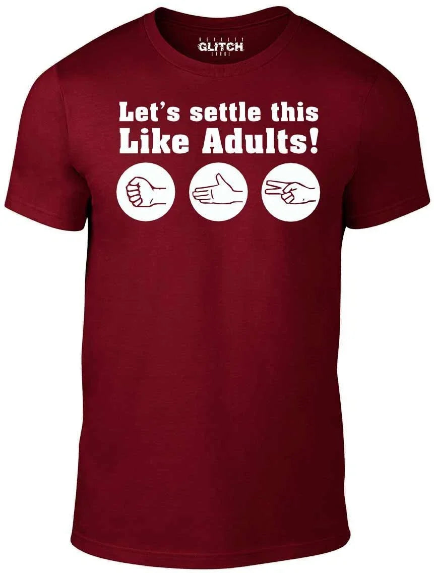 Rock Paper Scissors Funny - Decide Like Adults Joke T Shirt Classic Game Unisex