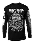 Heavy Metal Merchant Long Sleeve Shirt S-3XL Black Death Metal Unisex